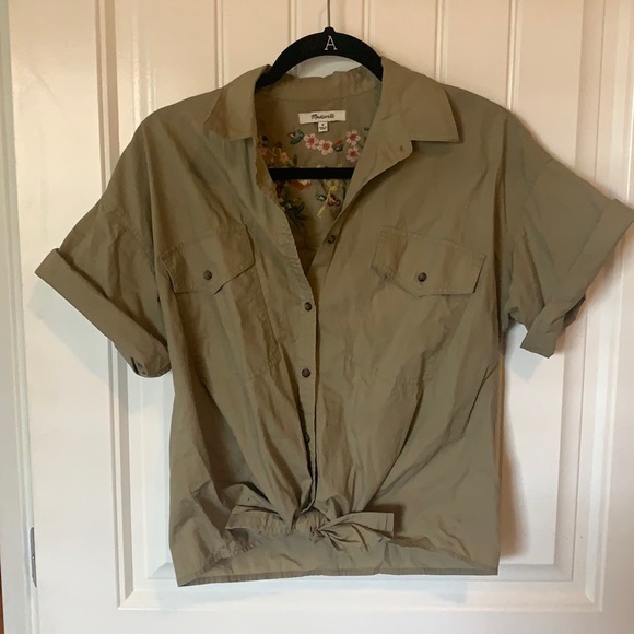 Embroidered Madewell Camp Shirt - Picture 2 of 4